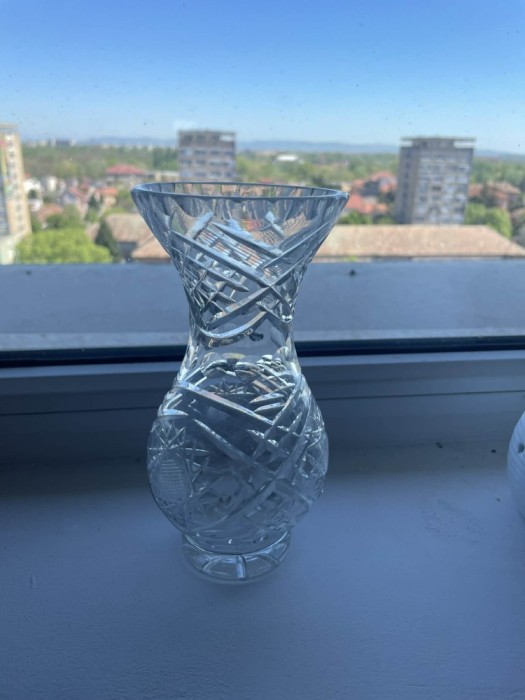 Vază transparentă retro