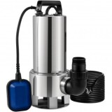 Pompa submersibila cu plutitor, 1300 W, Inox, Debit 20000 l/h, Iesire G1-1/2&quot;, Inaltime 11 m, IPX8, cablu alimentare 10 m, Oem