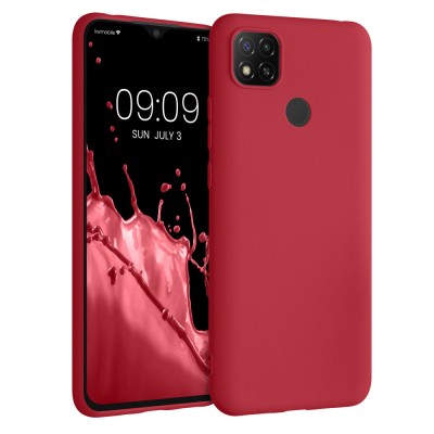 Husa pentru Xiaomi Redmi 9C, Silicon, Rosu, 52850.229, kwmobile foto