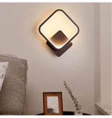Aplica LED patrata, 26W, negru, 3000K/4000K/6000K