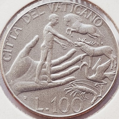 3177 Vatican 100 Lire 1988 Ioannes Paulus II (Naming of the Animals) km 209 foto