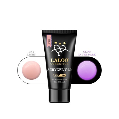 Acrigel roz - Glow in the dark 30g Laloo foto