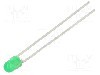Dioda LED, 3mm, verde, 4...14mcd, 20mA, 2,4...3V, VISHAY - TLHG4401