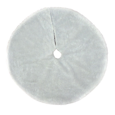 Covor pentru bradul de Craciun White Haipai, diametru 90 cm, blana cu o grosime 4 cm, alb foto