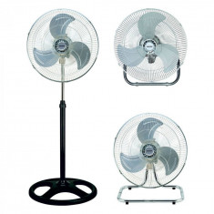 Ventilator V45 Trio, 3 Posibilitati de utilizare (cu picior, de birou, de perete), 70 W, 3 Trepte de viteza