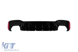 Difuzor tip M5 Competition potrivit pentru versiunile 530, 540 cu bara de protectie M Technik spate pe BMW Seria 5 G30 sedan, G31 break 2017-2020 -oo-