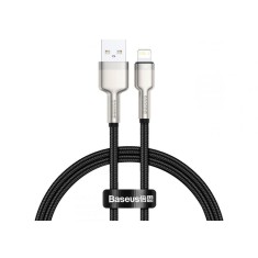 CABLU alimentare si date Baseus Cafule Metal, Fast Charging Data Cable pt. smartphone, USB la Lightning Iphone 2.4A, braided, 0.25m, negru &quot;CALJK-01&quot;