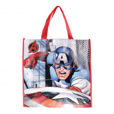 Shopping bag Captain America albastra foto