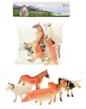 Set Figurine Animale de Ferma Animal World Deluxe 5 Piese 13-15cm