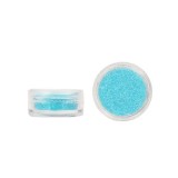 Pudră nail art - albastru deschis cu sclipici, INGINAILS
