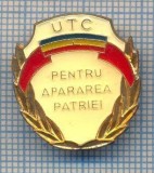 AX 854 INSIGNA - UTC - PENTRU APARAREA PATRIEI -PENTRU COLECTIONARI