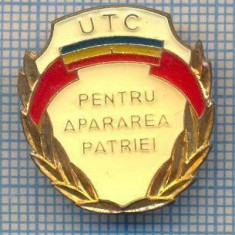 AX 854 INSIGNA - UTC - PENTRU APARAREA PATRIEI -PENTRU COLECTIONARI