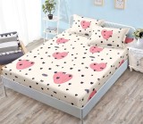 Husa Pat cu Elastic 3 Piese 180x200 cm + 2 Fete Perna 50x75 cm