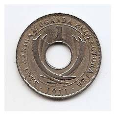 Africa de Est - (Uganda) 1 Cent 1911 H - George V, 22.3 mm KM-7