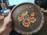 Farfurie vintage din lemn 4