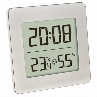 Termometru si higrometru digital cu ceas si alarma TFA 30.5038.54 foto