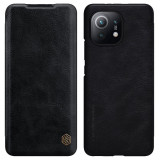 Husa Piele Nillkin Qin Book pentru Xiaomi Mi 11 Lite 5G, Neagra