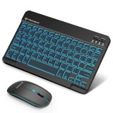 Asteroid GSM - Wireless Keyboard and Mouse AirCombo (WKM1) - for Gaming, Bluetooth, 7 Colors, 1600 DPI, Type-C - Black