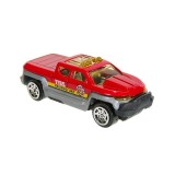 Masina Off Road de Pompieri, schelet metalic, 1:64, Rosie, ATU-080312, Plastic, Oem