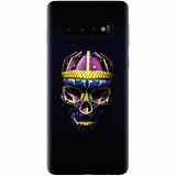 Husa silicon pentru Samsung Galaxy S10, Colorfull Skull