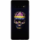 Husa silicon pentru Samsung Galaxy S10, Colorfull Skull