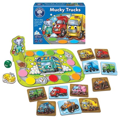 Joc de societate Camioane Noroioase MUCKY TRUCKS foto