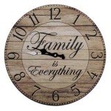 Ceas de Perete MDF cu design familie, 34cm, CMCLASS