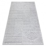 Covor SANTO SISAL 0989 geometric gri , 80x150 cm