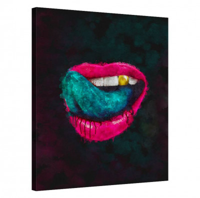 Tablou Canvas, Tablofy, Trill Lips, Printat Digital, 70 &amp;times; 100 cm foto