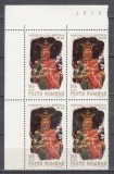ROMANIA 1968 LP 675 - 550 ANI DE LA MOARTEA LUI MIRCEA CEL BATRAN BLOC 4 MNH
