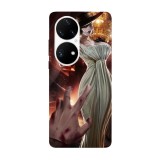 Husa compatibila cu Huawei Nova Y70 model Lady Dimitrescu Resident Evil, Silicon, TPU, Viceversa, Transparent, Carcasa