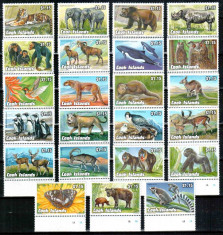 Cook 1992 1993, Mi #1341-1389**, 4 serii compl, animale, pasari, MNH, cota 46 ?! foto