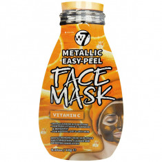 Masca Metalica cu Vitamina C, W7 Metallic Easy-Peel Face Mask, 10 g foto