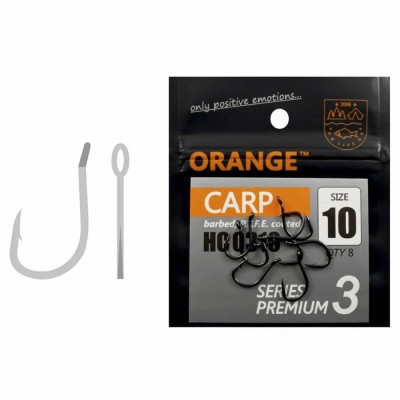 Carlige Orange Carp PTFE Coated Series Premium 3, Nr.4, 8buc/pac foto