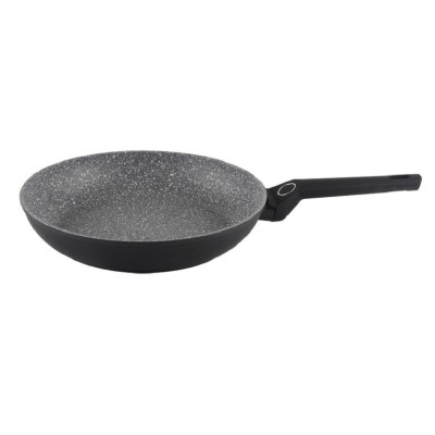 Tigaie aluminiu Zilan ZLN-3307, Interior granit, Compatibil inductie, Diametru 26 cm, Maner soft touch foto