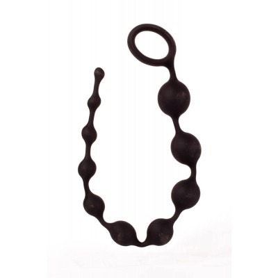 Bile Anale Playful Beads Silicon Negru 36 cm foto