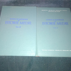 STUDII SI MATERIALE DE ISTORIE MEDIE VOL 1 SI II 1956