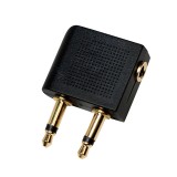 ADAPTOR audio LOGILINK convertor stereo (2 x 3.5 mm jack T la 1 x 3.5 mm jack M), negru, &quot;CA1089&quot; (timbru verde 0.08 lei)