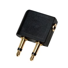 ADAPTOR audio LOGILINK convertor stereo (2 x 3.5 mm jack T la 1 x 3.5 mm jack M), negru, &amp;quot;CA1089&amp;quot; (timbru verde 0.08 lei)