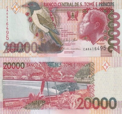 !!! SAO TOME (SAINT THOMAS) - 20.000 DOBRAS 2013 - P 67 e - UNC foto