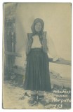 471 - ETHNIC woman, Walahia, Romania - old postcard, real Photo - unused - 1917