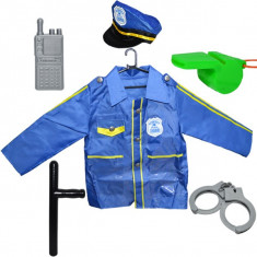 Costum pentru politist - accesorii incuse 6 piese foto