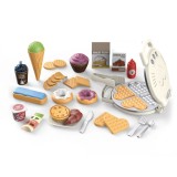 Set de Joacă Aparat Vafe, Model Biscuit, Include Accesorii, Lumină și Sunet, Multicolor