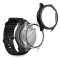Set 2 Huse Kwmobile cu sticla securizata pentru Amazfit Balance, Transparent/Negru, Plastic, KWM0000254M002C