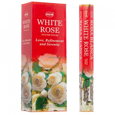 Set betisoare parfumate Hem White Rose 1 set x 6 cutii x 20 betisoare foto