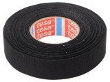 Bandă textilă neagră auto 19mm x 15m 150&deg;C