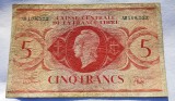 488. Bancnota Africa Equatoriala Franceza - France Libre 5 francs 1941
