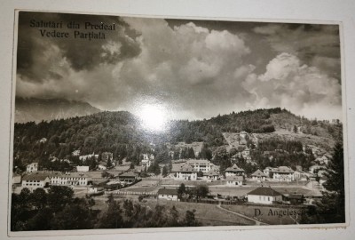 CARTE POSTALA PREDEAL VEDERE PARTIALA -D ANGELESCU STAMPILA PREDEAL/ BRAILA 1932 foto