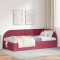 vidaXL Cadru de pat colțar cu headboard bordo 90 x 200 cm Catifea 42016650