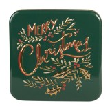 Cumpara ieftin Cutie Craciun metal multicolor Merry Christmas 17x17x6 cm